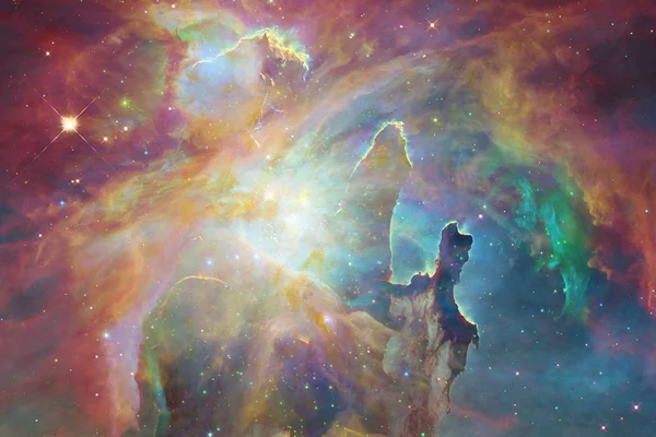 Kosmische Landschap Kleurrijke Sciencefiction Behang Met Eindeloze Heelal Elementen Van — Stockfoto
