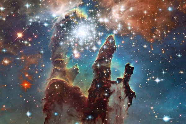 Galaxia Campo Estelar Nebulosas Cúmulo Estrellas Espacio Profundo Arte Ciencia — Foto de Stock