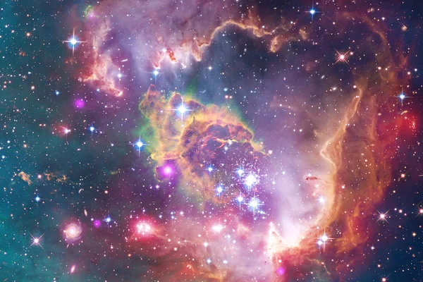 Güzel Galaksi Bulutsusu Stardust Parlak Yıldızlar Arka Plan Nasa Tarafından — Stok fotoğraf