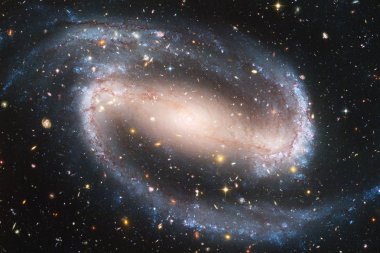 Güzel galaksi uzayda bir yerde. Nasa tarafından döşenmiş bu görüntü unsurları.