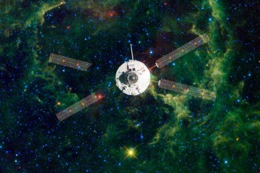 Uzay aracının uzaya fırlatma. Uzaydan güzelliği. Milyarlarca galaksi evrende. Nasa tarafından döşenmiş bu görüntü unsurları