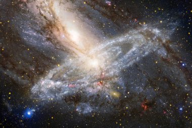 Gökada, starfield, bulutsular, derin uzay yıldız. Bilim kurgu sanat. Nasa tarafından döşenmiş bu görüntü unsurları