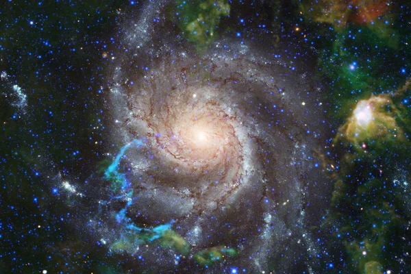 Yttre Rymden Konst Nebulosor Galaxer Och Ljusa Stjärnor Vacker Komposition — Stockfoto