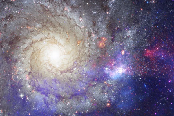 Kozmikus Táj Színes Sci Háttérkép Végtelen Világűr Kép Nasa Berendezett — Stock Fotó