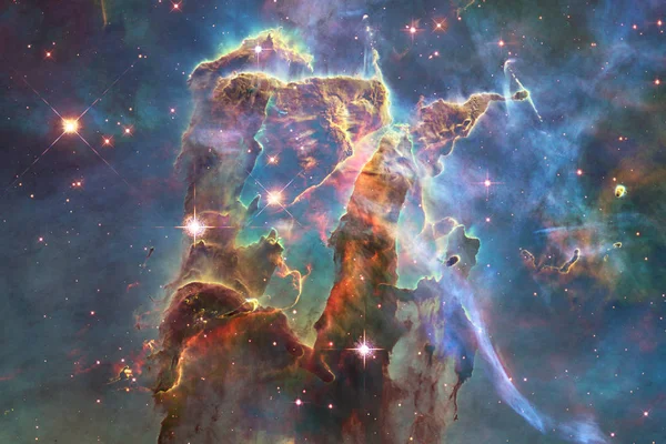 Izzó Galaxy Fantasztikus Sci Háttérkép Kép Által Nasand Elemei — Stock Fotó