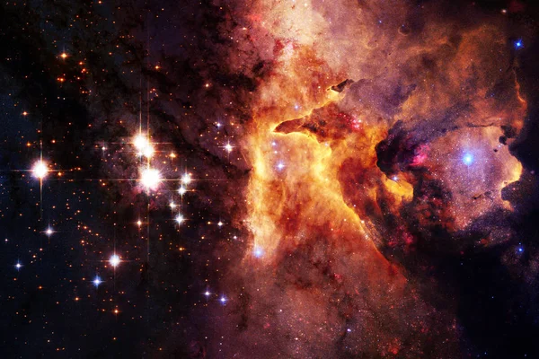 宇宙銀河星雲 スターダスト 明るい星の背景 Nasa から提供されたこのイメージの要素 — ストック写真