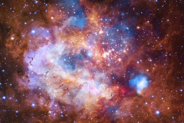 성운와 우주 공간에서 많은 별입니다. Nasa에서 제공 하는이 이미지의 요소 — 스톡 사진