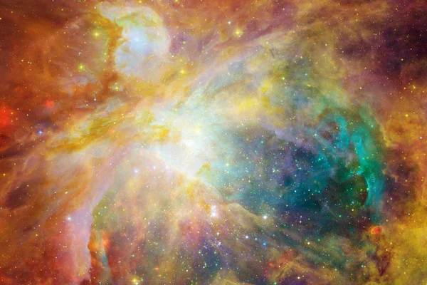 Kosmiskt landskap, färgglada science fiction tapet med oändliga rymden. — Stockfoto