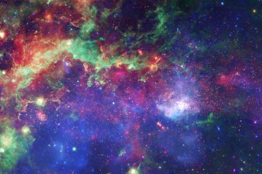 Uzayda harika gökada. Ü sonsuz evrenin. Nasa tarafından döşenmiş bu görüntü unsurları