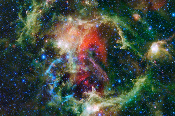 Egy Kiterjedésű Csillagközi Gázfelhő Csillag Por Köd Külső Tér Kép — Stock Fotó