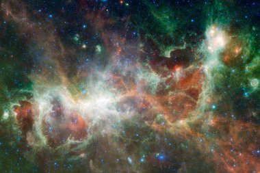 Yıldızlar, galaksiler ve nebulalar müthiş kozmik görüntüde. Bu görüntünün elementleri NASA tarafından desteklenmektedir