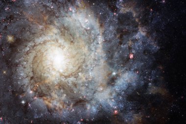 Evren yıldız, Bulutsusu ve galaksi dolu. Kozmik sanat, bilim kurgu duvar kağıdı. Nasa tarafından döşenmiş bu görüntü unsurları