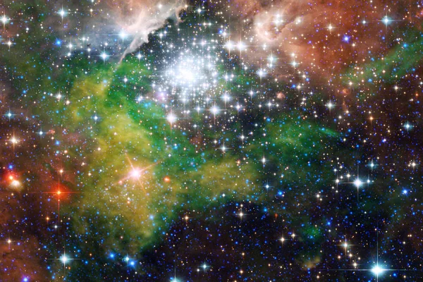Galassia Campo Stellare Nebulose Ammasso Stelle Nello Spazio Profondo Arte — Foto Stock