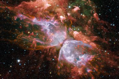 Uzay sanat. Nebulanın, galaksiler ve güzel kompozisyon parlak yıldızlar. Nasa tarafından döşenmiş bu görüntü unsurları