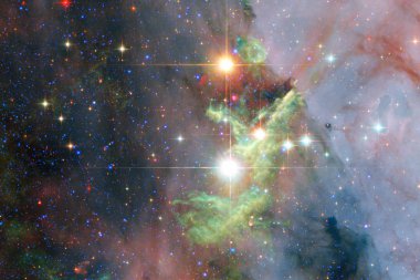 Harika Bulutsusu. Milyarlarca galaksi evrende. Nasa tarafından döşenmiş bu görüntü unsurları