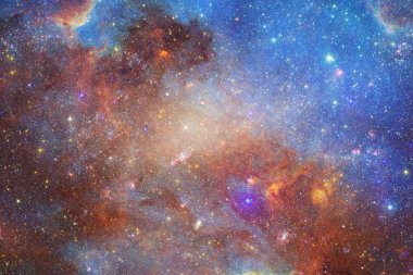 İnanılmaz güzel galakside bir yerlerde derin uzay. Bilim kurgu duvar kağıdı. Nasa tarafından döşenmiş bu görüntü unsurları