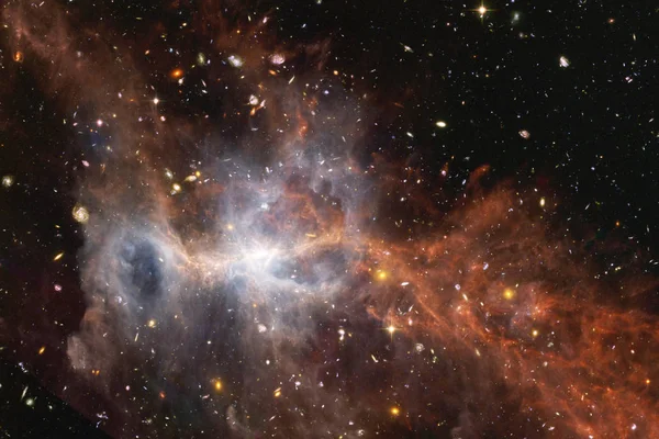 Nebulosas Galaxias Estrellas Hermosa Composición Arte Del Espacio Profundo Elementos — Foto de Stock