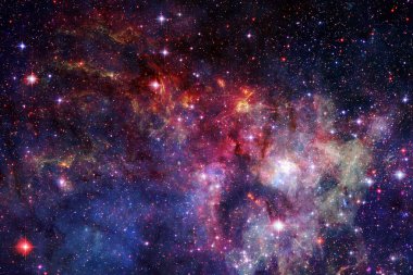 Sonsuz evrende bir yerde harika renkli Bulutsusu. Nasa tarafından döşenmiş bu görüntü unsurları