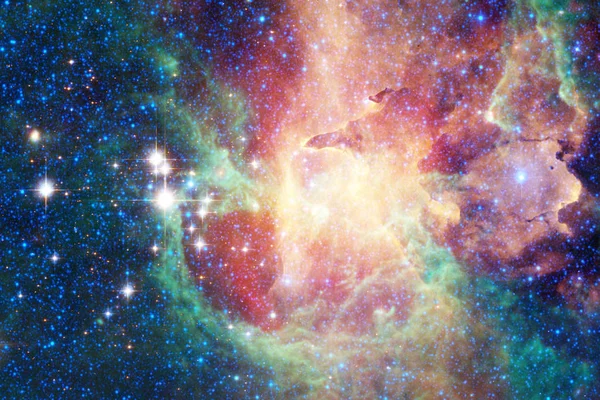 Sonsuz Güzel Cosmos Bulutsusu Yıldızlar Arka Plan Nasa Tarafından Döşenmiş — Stok fotoğraf
