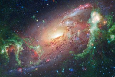 Bilim kurgu uzay wallpaper, galaksiler ve harika kozmik görüntüdeki nebulas. Nasa tarafından döşenmiş bu görüntü unsurları
