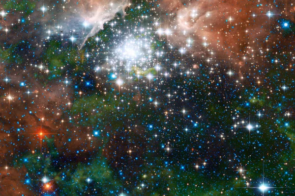 Félelmetes Köd Milliárd Galaxis Világegyetemben Kép Nasa Berendezett Elemei — Stock Fotó