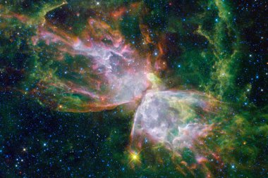 Evrenin güzel. Bilim kurgu duvar kağıdı. Nasa tarafından döşenmiş bu görüntü unsurları.