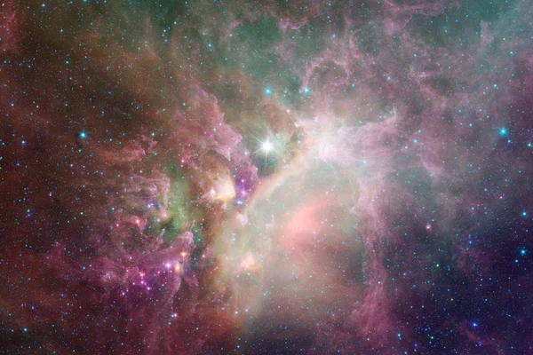 Awesome Färgglada Nebulosa Någonstans Oändliga Universum Delar Denna Bild Från — Stockfoto