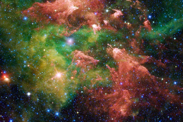 Космическое Искусство Туманности Галактики Яркие Звезды Прекрасной Композиции Элементы Этого — стоковое фото