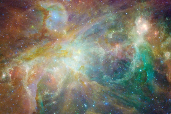 Scène Univers Avec Des Étoiles Brillantes Des Galaxies Dans Espace — Photo