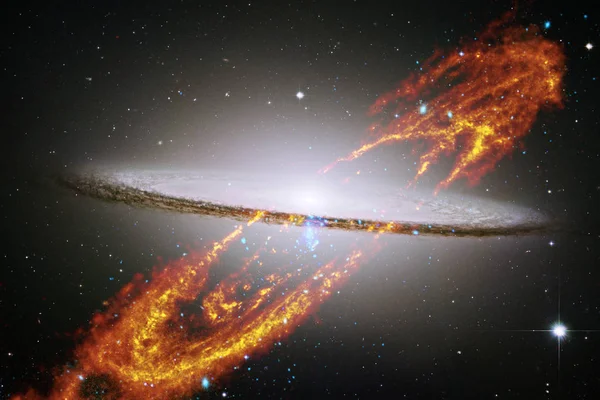 Hermosa Nebulosa Estrellas Brillantes Espacio Exterior Brillante Universo Misterioso Elementos — Foto de Stock