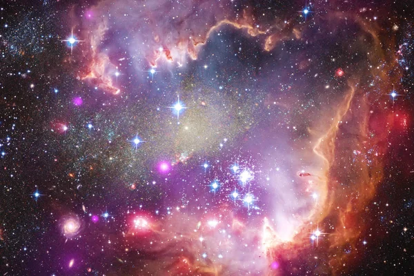 Nanılmaz Güzel Galakside Bir Yerlerde Derin Uzay Bilim Kurgu Duvar — Stok fotoğraf