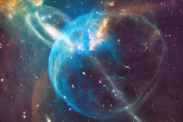 Galaxia Brillante Impresionante Fondo Pantalla Ciencia Ficción Elementos Esta Imagen —  Fotos de Stock