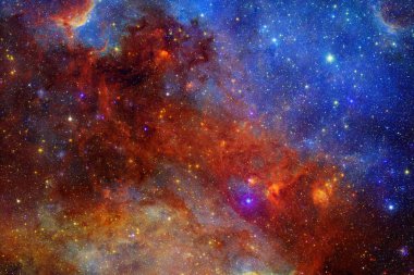Güzel bulutsu ve dış uzay, gizemli evren parlayan parlak yıldızlar. Nasa tarafından döşenmiş bu görüntü unsurları