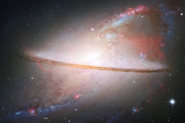 Fondo Cósmico Galaxias Con Nebulosas Polvo Estrellas Estrellas Brillantes Elementos — Foto de Stock