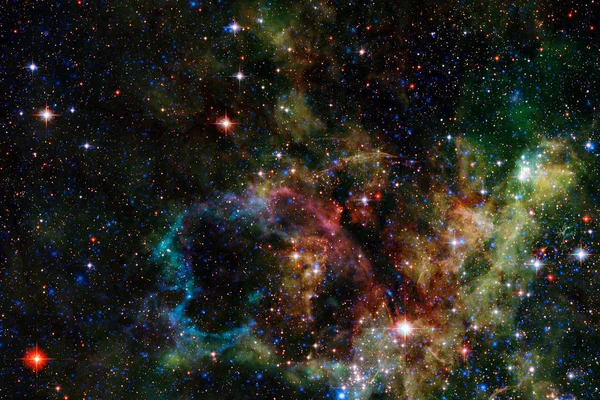 Galaxia Brillante Impresionante Fondo Pantalla Ciencia Ficción Elementos Esta Imagen —  Fotos de Stock