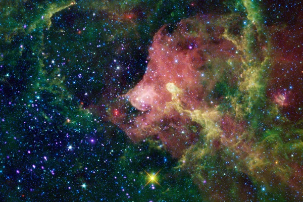 Красивый Фон Галактики Туманностью Звездной Пылью Яркими Звездами Элементы Этого — стоковое фото