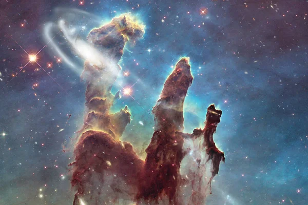 Galaxy Valahol Mély Űrben Szépség Világegyetem Kép Nasa Berendezett Elemei — Stock Fotó