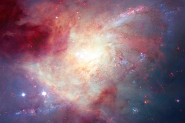 Kozmik peyzaj, sonsuz uzay ile renkli bilim kurgu duvar kağıdı. Nasa tarafından döşenmiş bu görüntü unsurları