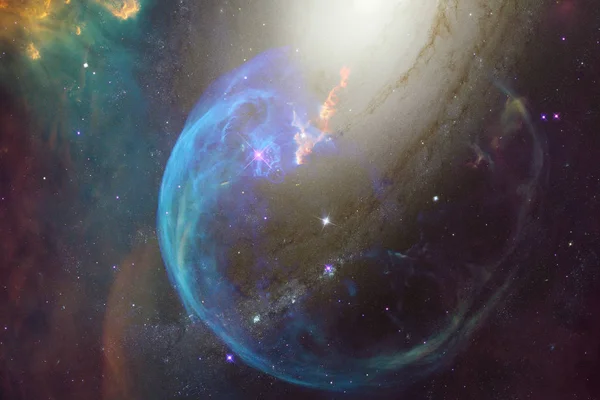 Космічні Краєвид Awesome Наукової Фантастики Шпалери Елементи Цього Зображенні Мебльовані — стокове фото