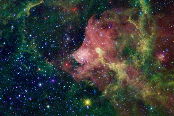 Awesome Färgglada Nebulosa Någonstans Oändliga Universum Delar Denna Bild Från — Stockfoto
