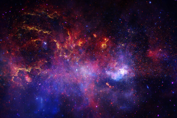 Deep space. Science fiction fantasy in high resolution ideal for wallpaper. Elements of this image furnished by NASA