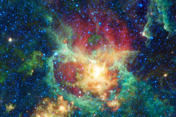 无限美丽的宇宙背景与星云和星星 美国宇航局提供的这张图片的元素 — 图库照片