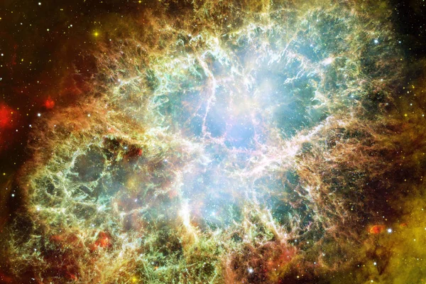 Nebulosor Och Stjärnor Rymden Kosmisk Konst Science Fiction Tapet Delar — Stockfoto