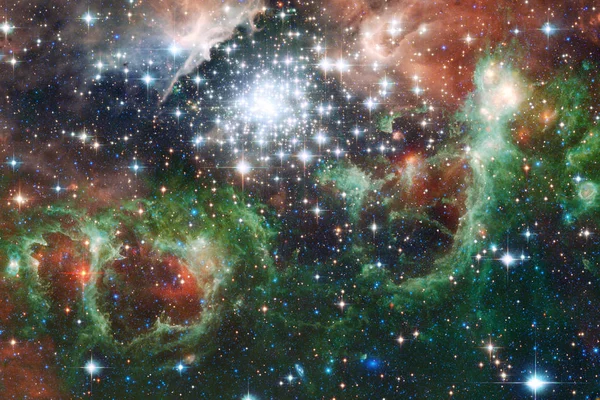 Galaxy Rymdfärd Nebulosor Kluster Stjärnor Rymden Science Fiction Konst Delar — Stockfoto