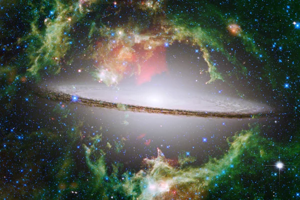 Kozmikus Galaxis Háttér Köd Stardust Fényes Csillag Kép Nasa Berendezett — Stock Fotó