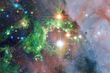 Uzaydan güzelliği. Bilim kurgu duvar kağıdı.