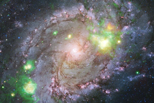 信じられないほど美しい銀河 地球から遠く離れた多くの光年 Nasa から提供されたこのイメージの要素 — ストック写真