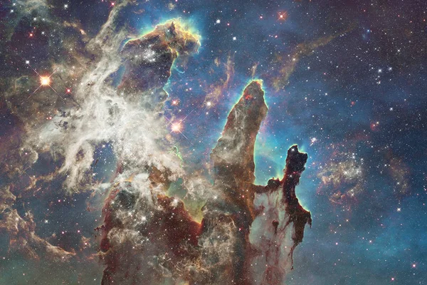 Nebulosas Uma Nuvem Interestelar Poeira Estelar Elementos Desta Imagem Fornecidos — Fotografia de Stock