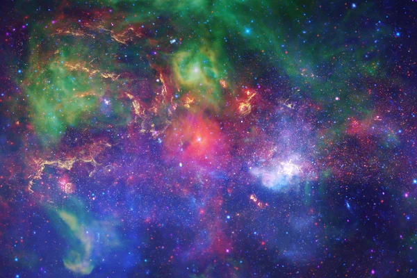 Gyönyörű Köd Univerzum Fürt Csillagok Űrben Science Fiction Art Kép — Stock Fotó