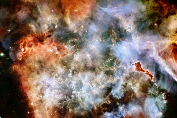 Bella Nebulosa Campo Stellare Ammasso Stelle Nello Spazio Arte Fantascientifica — Foto Stock